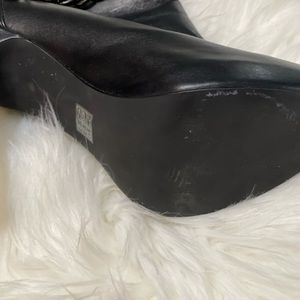 Black punk booties